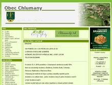 Tablet Screenshot of chlumany.cz